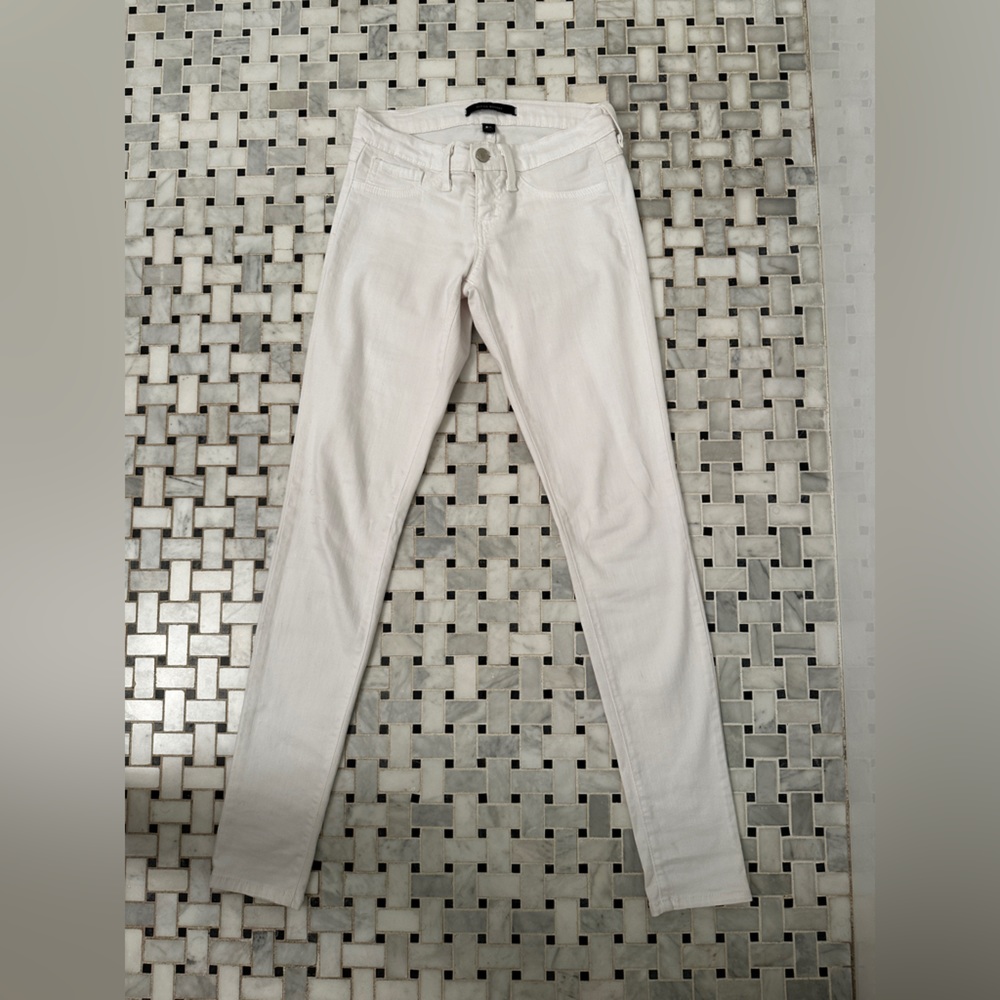 Low Rise Flying Monkey White Jeans